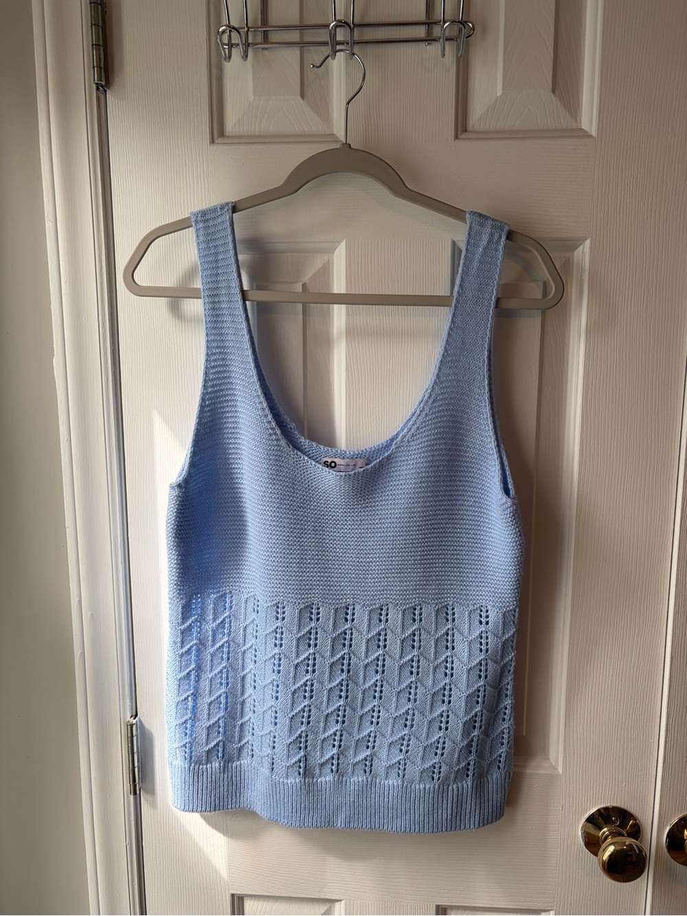 Sonoma Light Blue Knit Tank Top